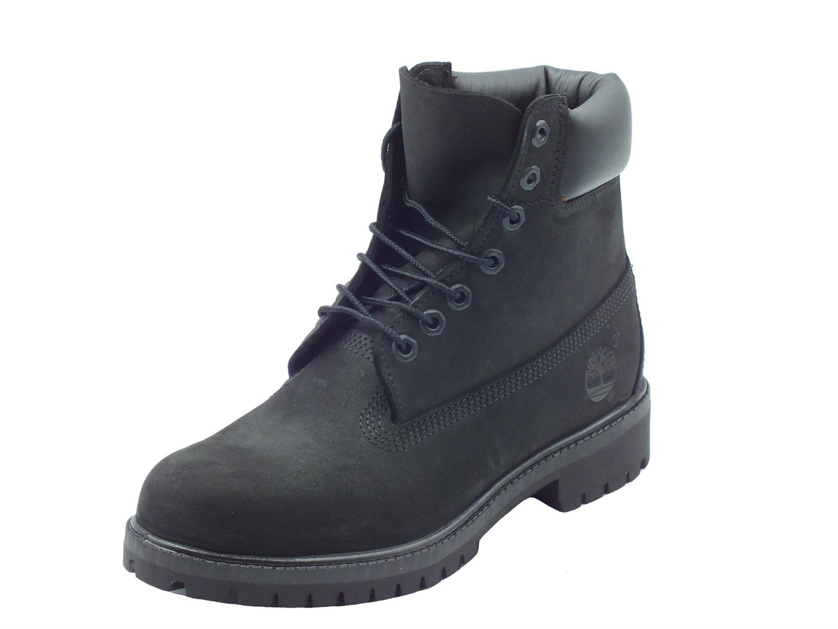 Timberland Timberland 110073 Premium 6 in lace Black Scarponcini Waterproof per Uomo in nabuk nero Black