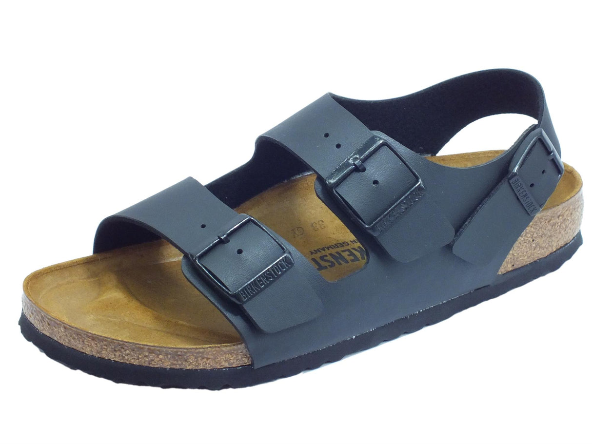 Birkenstock Sandali Birkestock per uomo modello milano neri SCHWARZ