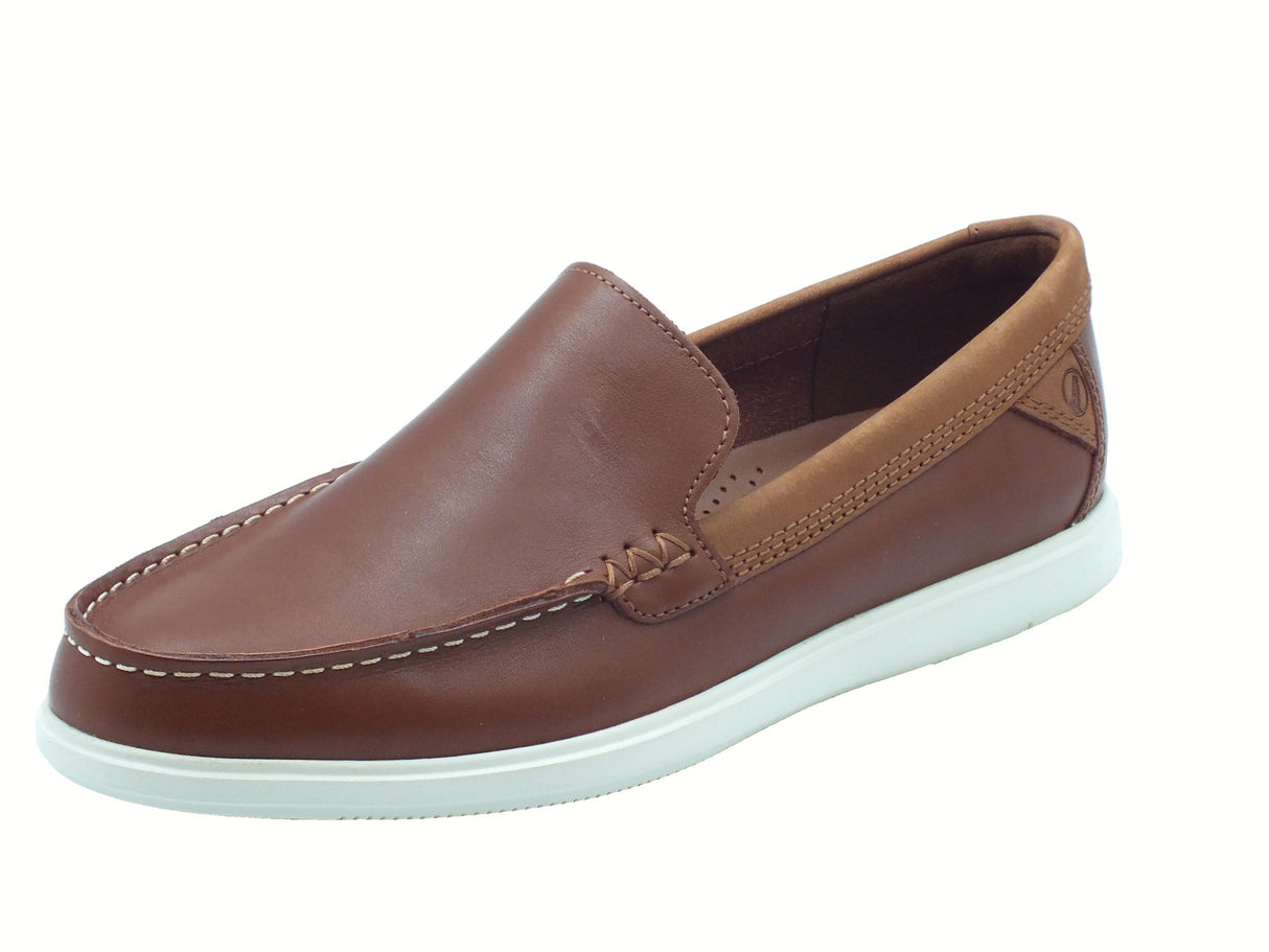 Clarks Clarks Bratton Loafer Dark Tan Leather Mocassini classici per Uomo in pelle tanganica Dark Tan
