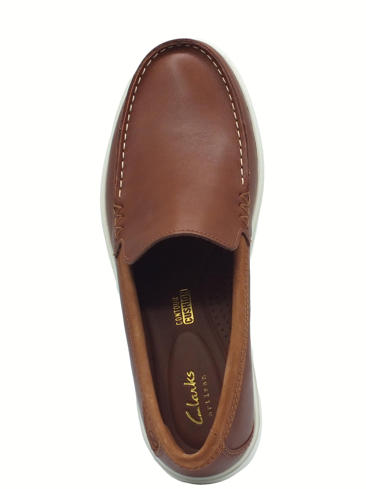 Clarks Clarks Bratton Loafer Dark Tan Leather Mocassini classici per Uomo in pelle tanganica Dark Tan