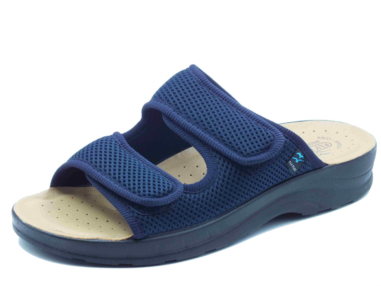 Fly Flot Fly Flot S5 143 FB Aldeno Blu Ciabatte per Uomo in tessuto con sottopiede anatomico Blu