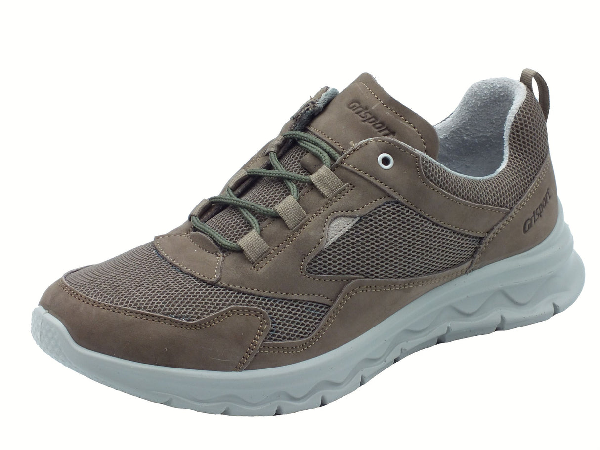 Grisport Grisport 44514S13T Visone Soft Leggero Scarpe On per Uomo in nabuk e tessuto marroncino Visone Soft Leggero