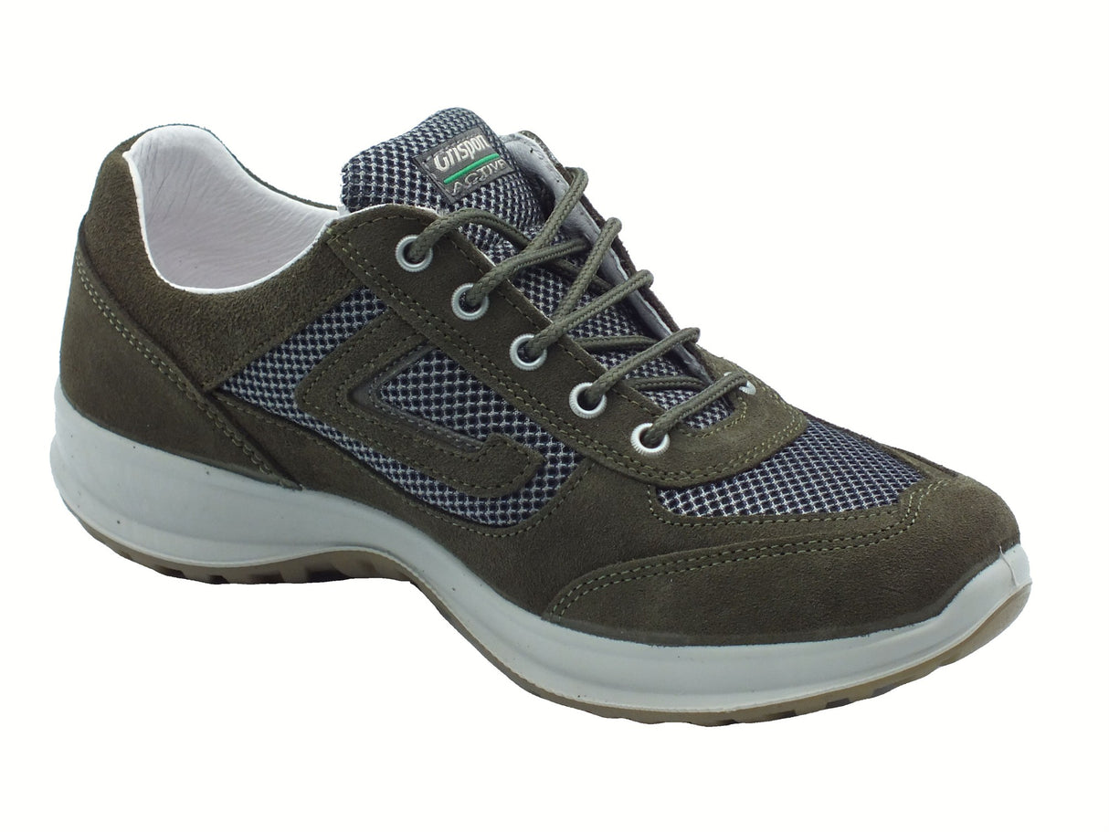Grisport Grisport Active 8601SV73MA Oliva Scuro Scarpe per Uomo in nabuk e tessuto verde Oliva Scuro