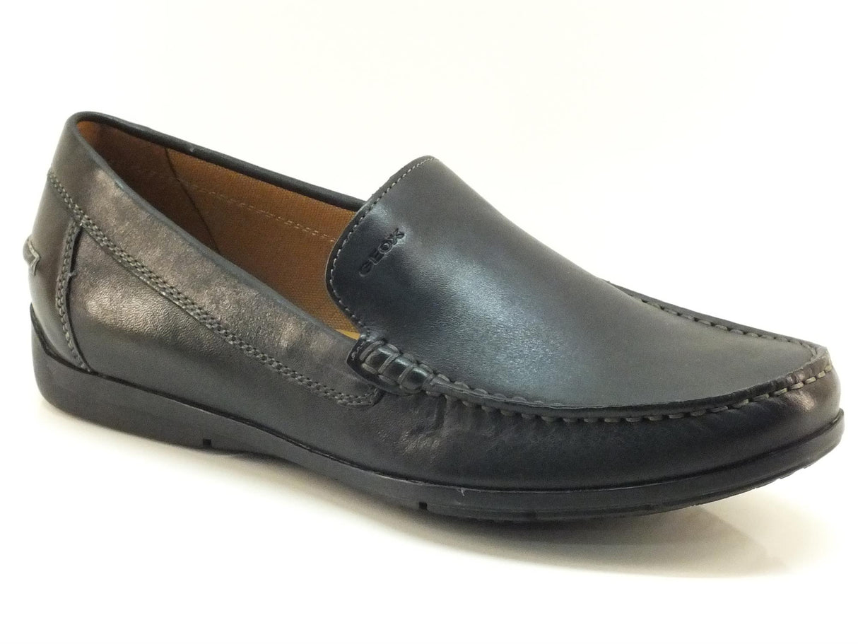Geox Mocassini Geox per uomo in pelle nera Black