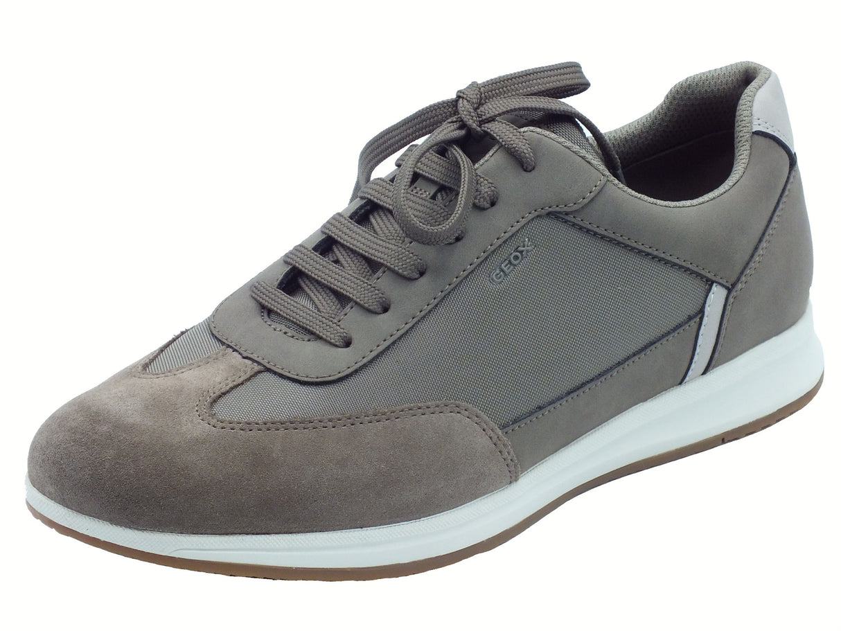 Geox Geox U55H5C Avery Dove Grey Sneakers Sportive per Uomo in nabuk e tessuto grigio Grey