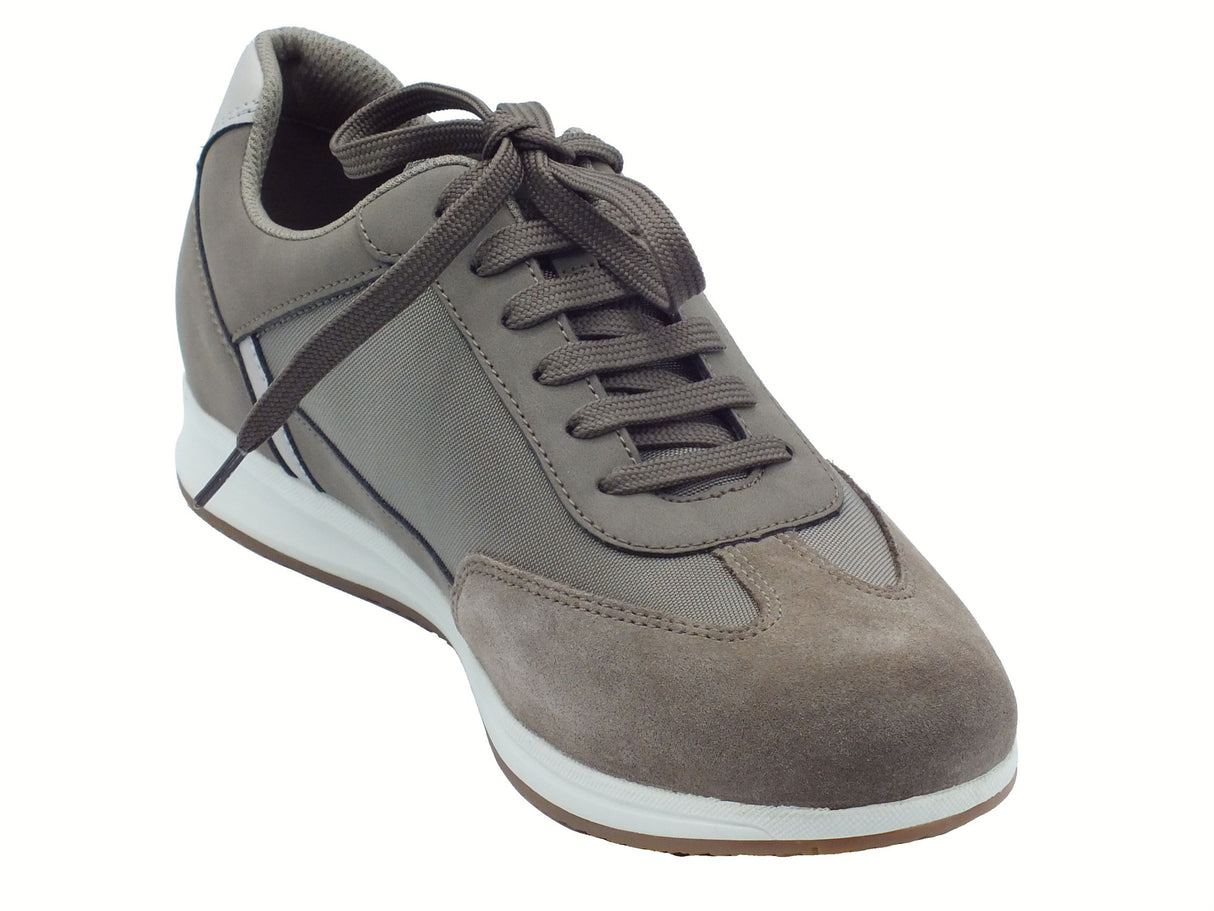 Geox Geox U55H5C Avery Dove Grey Sneakers Sportive per Uomo in nabuk e tessuto grigio Grey