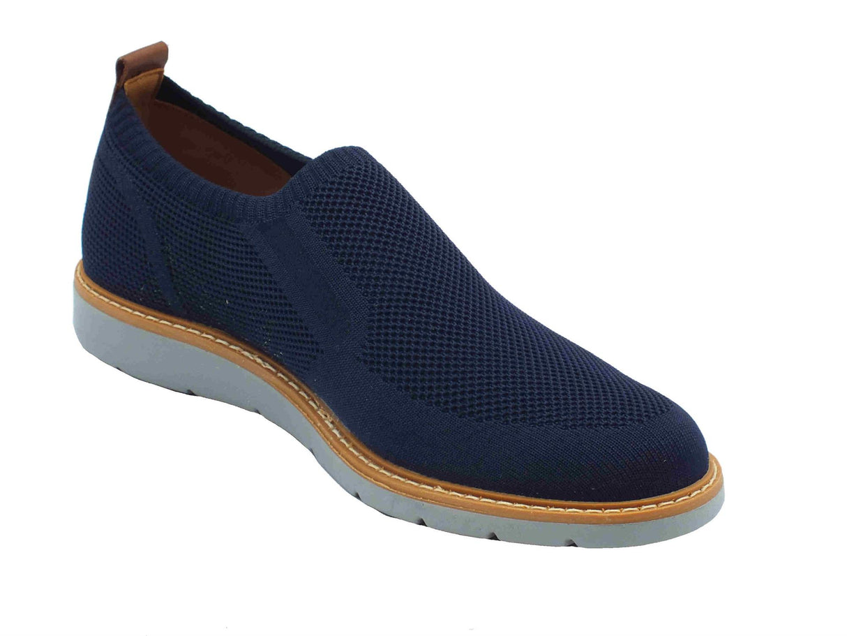 Igi&Co Igi&Co 7608011 Tessuto Blu Mocassini per Uomo sottopiede in pelle Blu