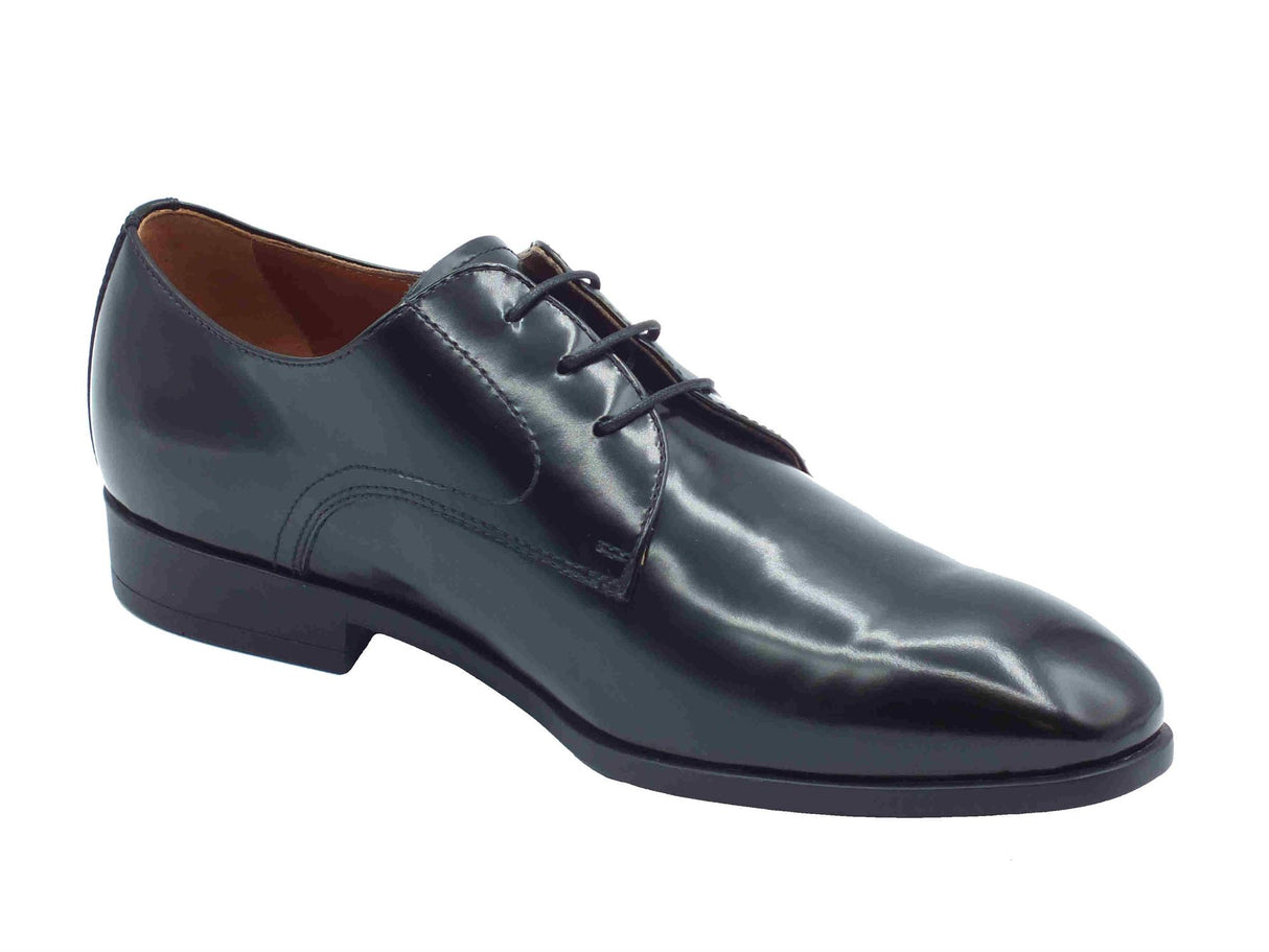 Nero Giardini NeroGiardini E500572UE Wembley Nero Scarpe eleganti per Uomo in pelle abrasivata con lacci Nero
