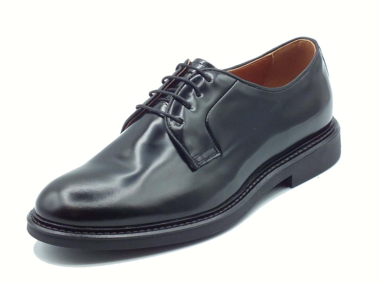 Nero Giardini NeroGiardini E500601U Wembley Nero Scarpe Eleganti per Uomo in pelle abrasivata con lacci Nero