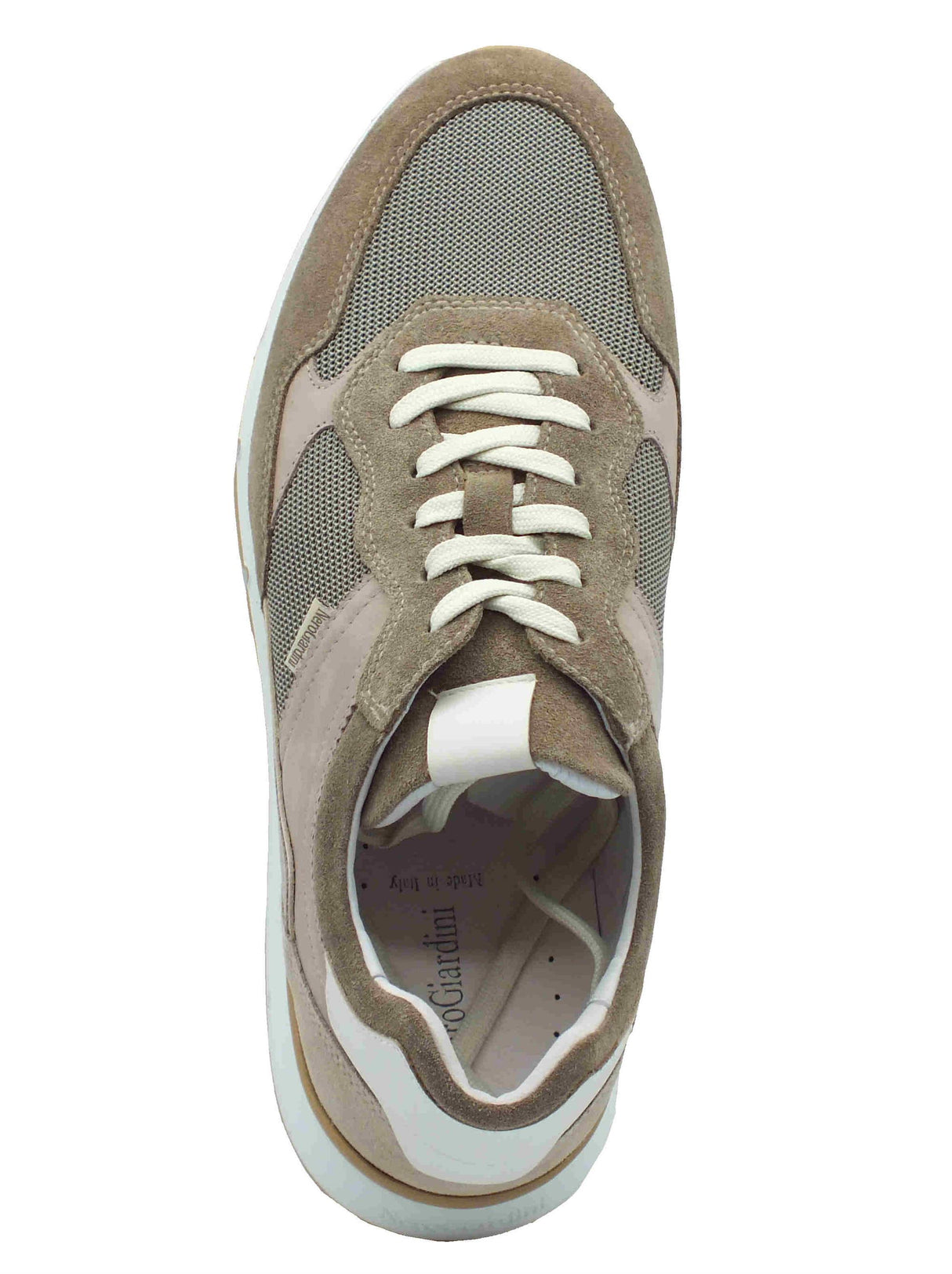 Nero Giardini NeroGiardini E500642U Arold Fango Sneakers sportive per Uomo in nabuk colore grigio Fango
