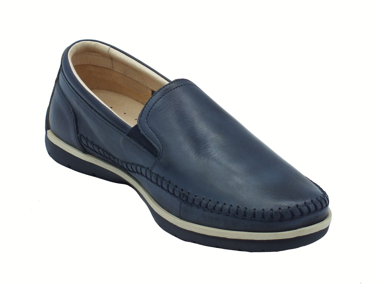 Pikolinos Pikolinos 3111 Marbella Blue Mocassini per Uomo in pelle blu Blue