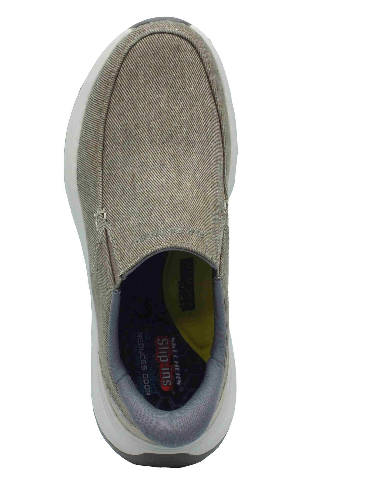 Skechers Skechers Slip-Ins 205356 Decklan Gulliver Taupe Mocassini sportivi per uomo in tessuto Taupe