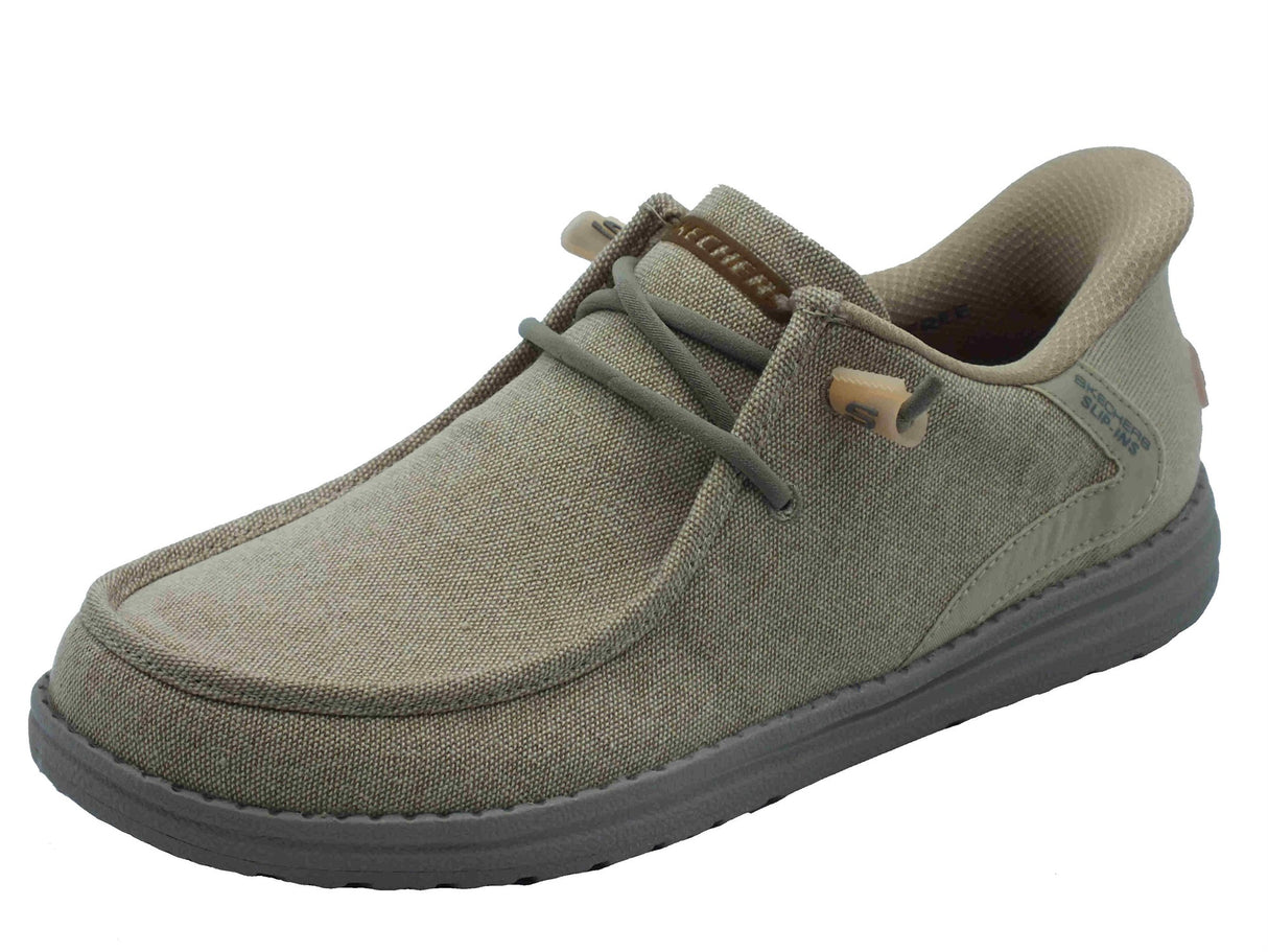 Skechers Skechers Slip-Ins 210959 Melson Coronado Taupe Scarpe per Uomo in tessuto Taupe