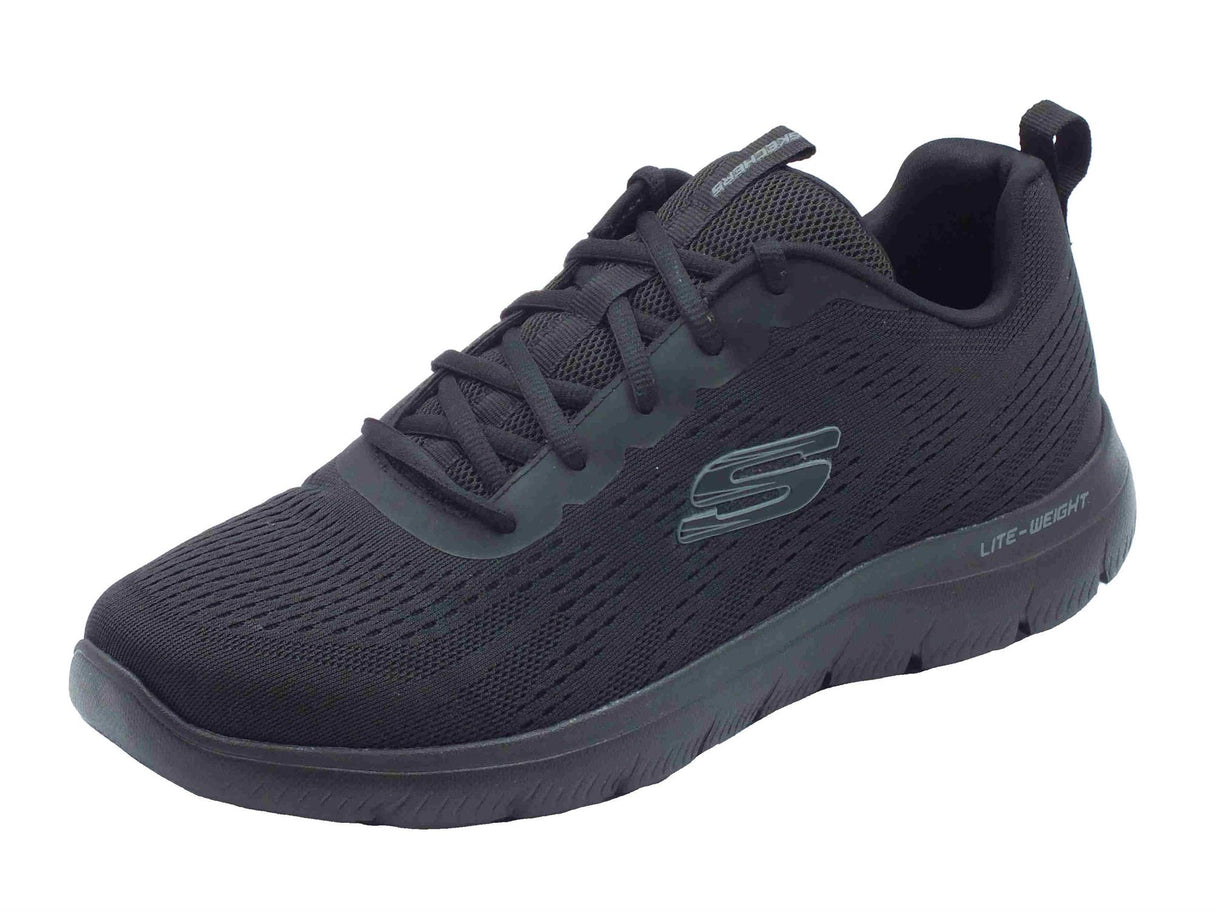 Skechers Skechers Sport 232395 Summits Torre Black Scarpe Sportive per Uomo in tessuto nero Black