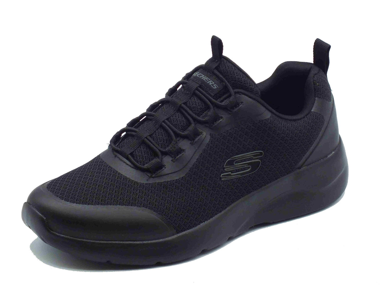 Skechers Skechers Sport 894133 Dynamight SetNer Black Scarpe Sportive per Uomo in tessuto con memory foam Black