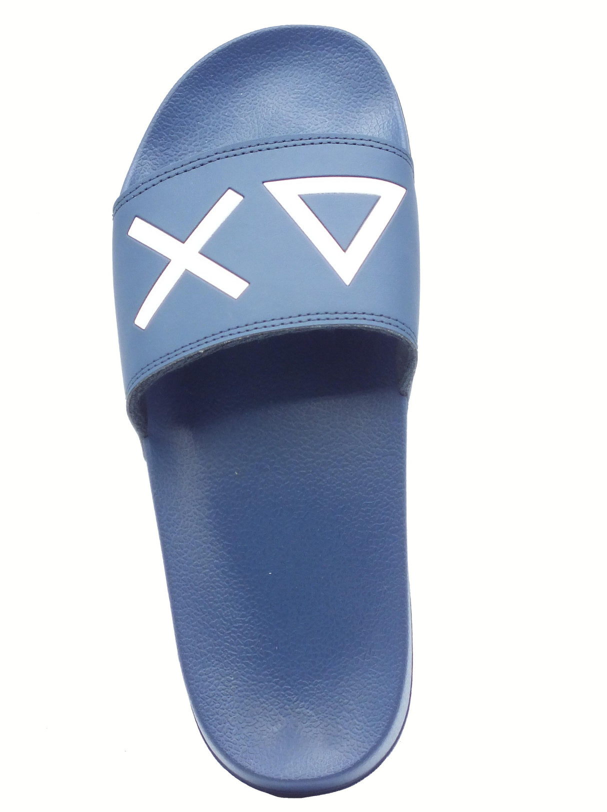 SUN68 SUN68 X35102 Slippers Logo Navy Blue Ciabatte per Uomo in gomma Navy Blue