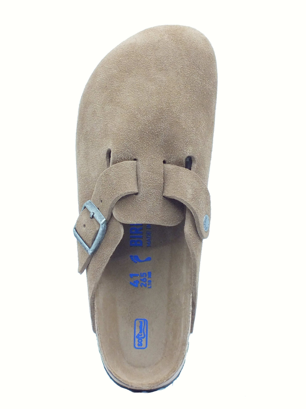 Birkenstock Birkenstock 1030861 Boston Bs Dark Tea Tonal Sandali per Uomo in camoscio marrone Dark Tea Tonal