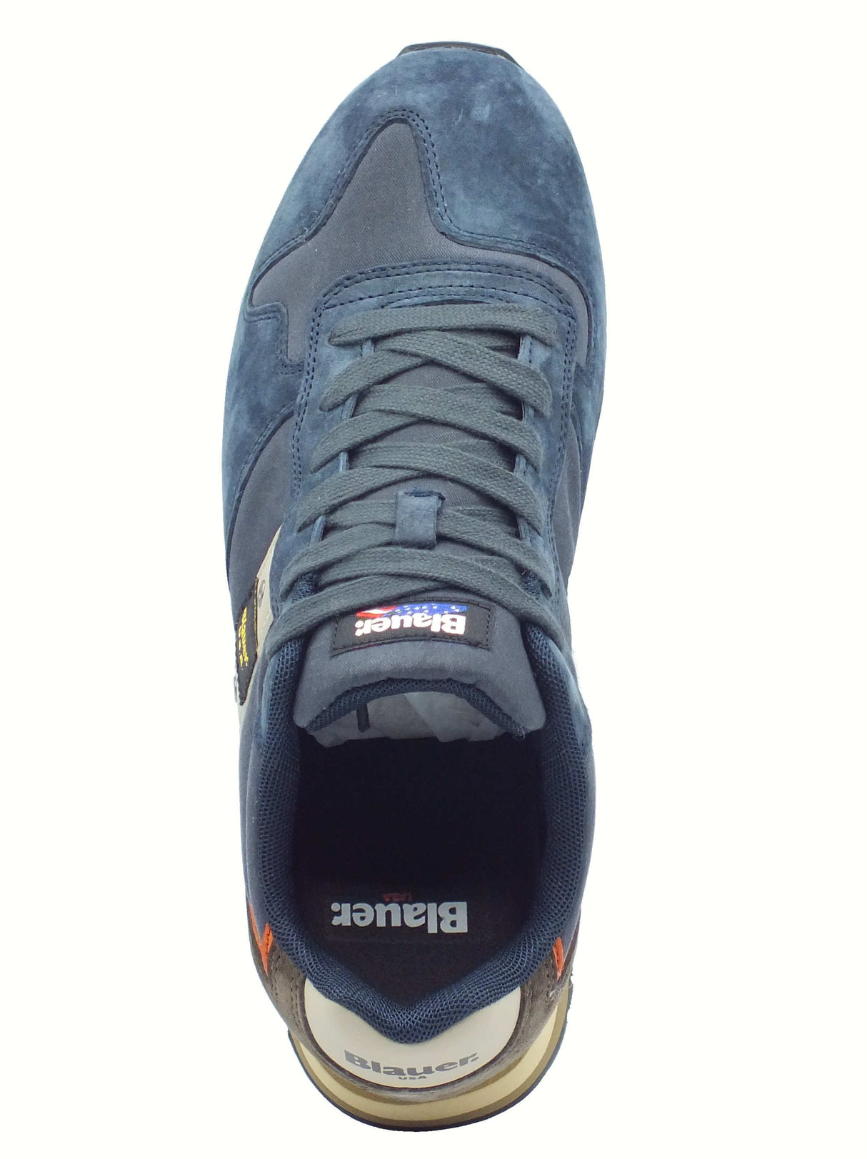 Blauer USA Blauer USA F5QUEENS01 Navy Grey Sneakers Sportive per Uomo in pelle e tessuto Navy Grey
