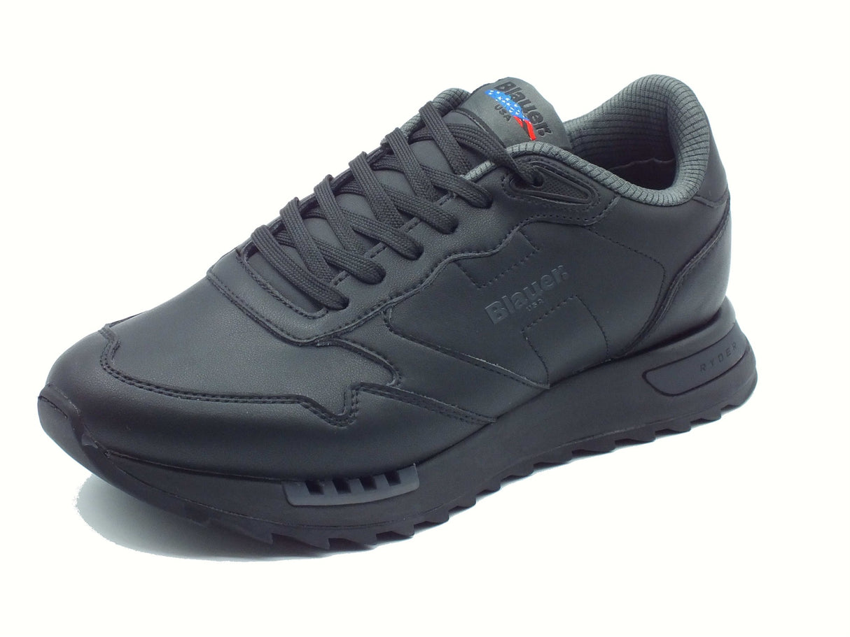 Blauer USA Blauer USA F5RYDER01 Black Sneakers Sportive per Uomo in pelle e tessuto Black