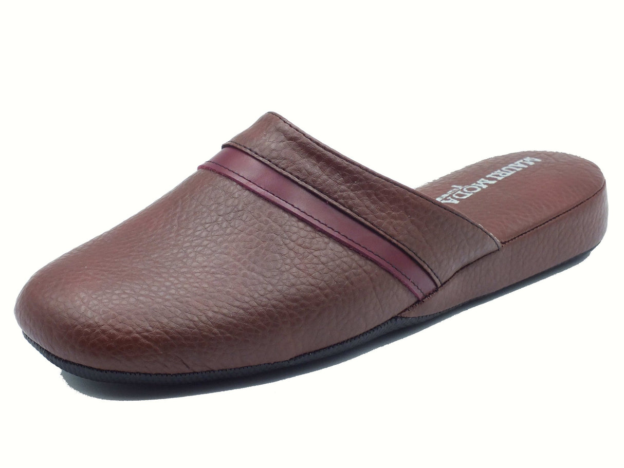 Cinzia Soft Mauri Moda by Cinzia Soft IAO401 Marrone Pantofole per Uomo in pelle Marrone