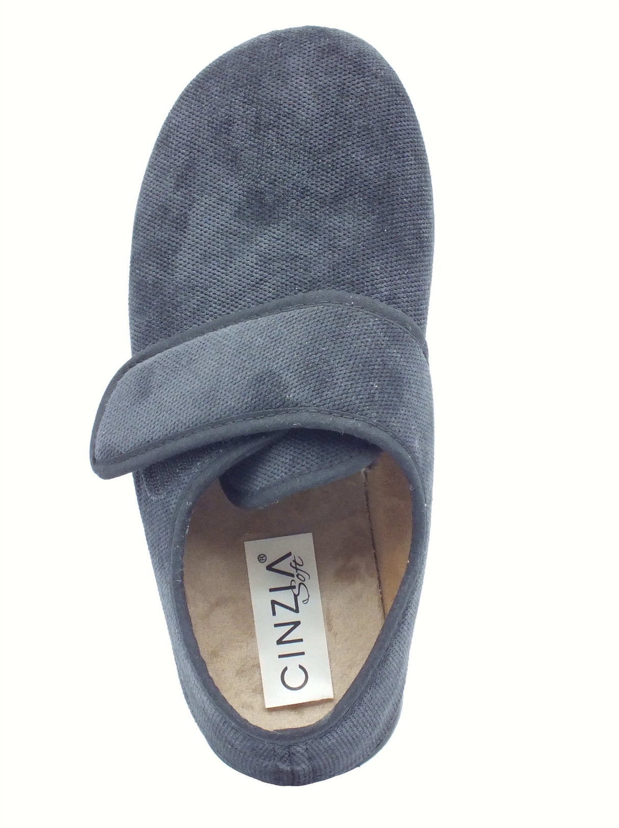 Cinzia Soft Mauri Moda by Cinzia Soft LZGU20 Nero Pantofole per Uomo in tessuto nero Nero
