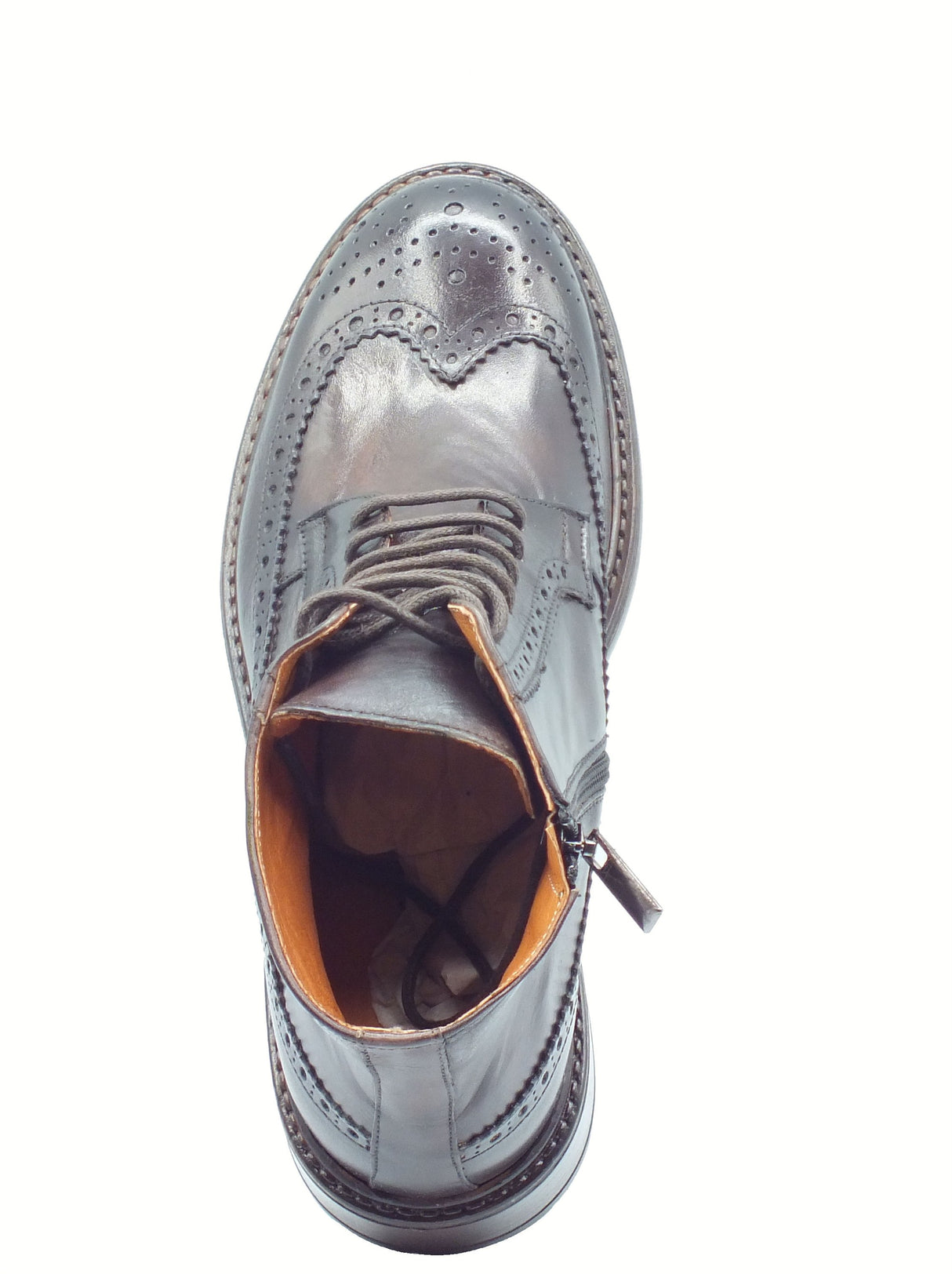 Exton Exton 9821 Soft Castagno Scarponcini Eleganti per Uomo in pelle testa di moro Castagno