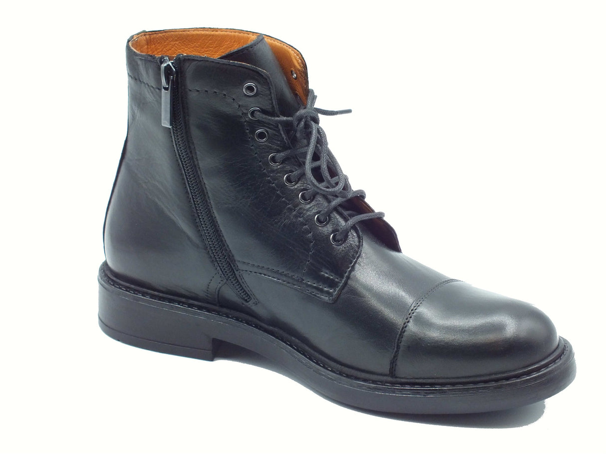 Exton Exton 9824 Soft Nero Scarponcini Eleganti per Uomo in pelle Nero