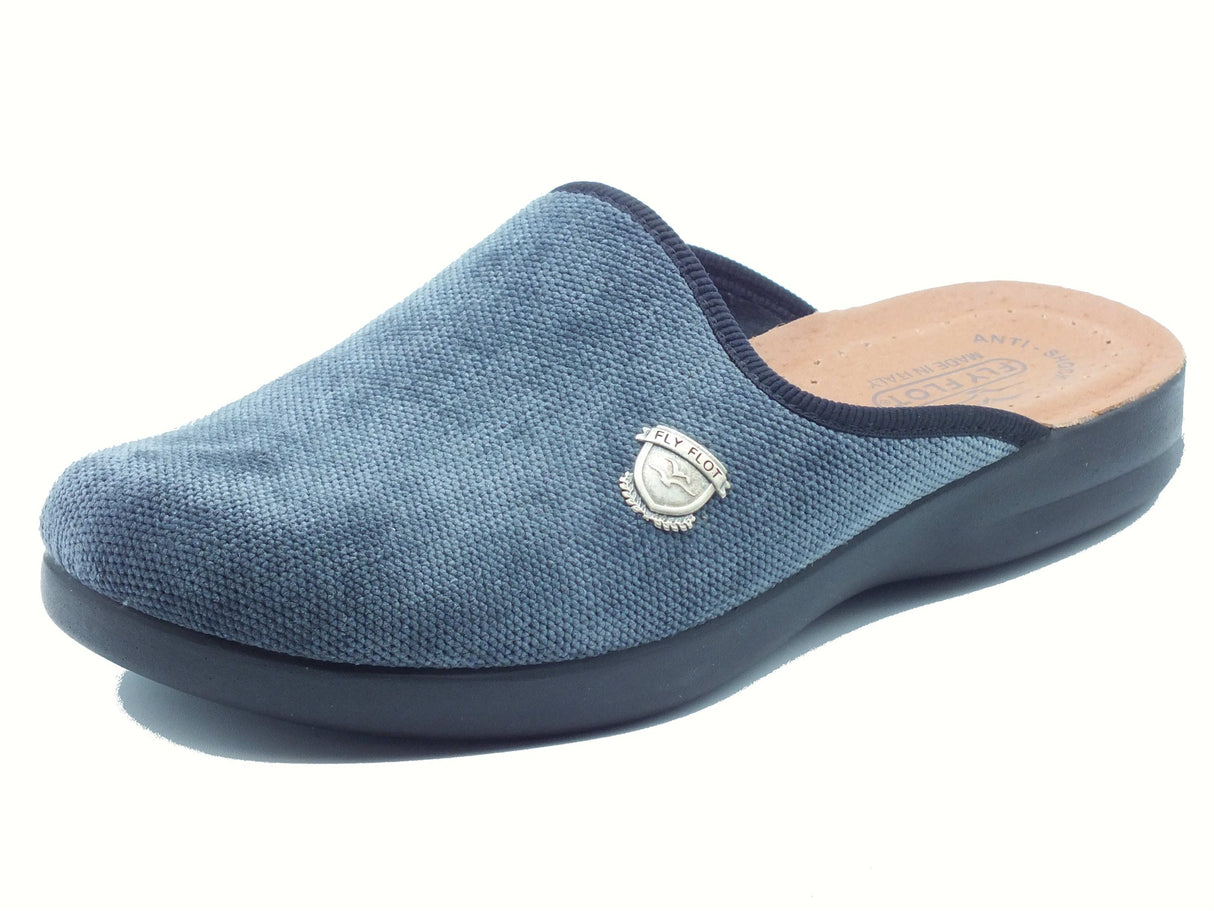 Fly Flot FlyFlot P7 588 ME Acerno Grigio Pantofole per Uomo in tessuto con sottopiede in pelle Grigio