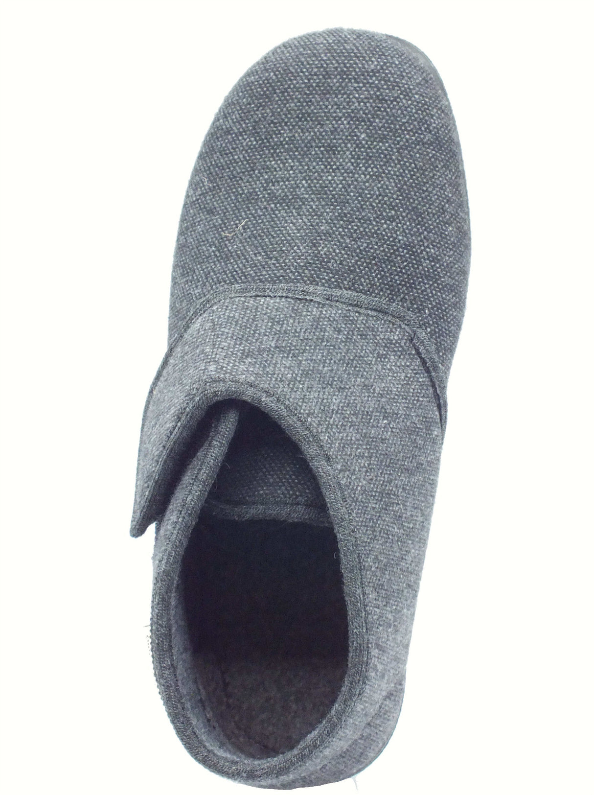 Grunland Grunland EZIO PA1034 Antracite Pantofole chiuse per Uomo in tessuto grigio Antracite