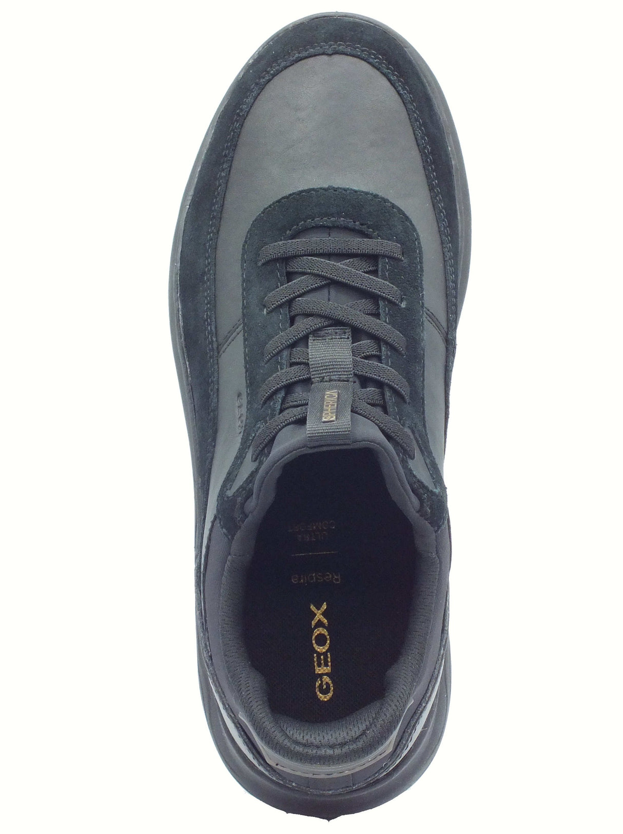 Geox Geox U56MPA Spherica Black Scarpe per Uomo in tessuto nero Black