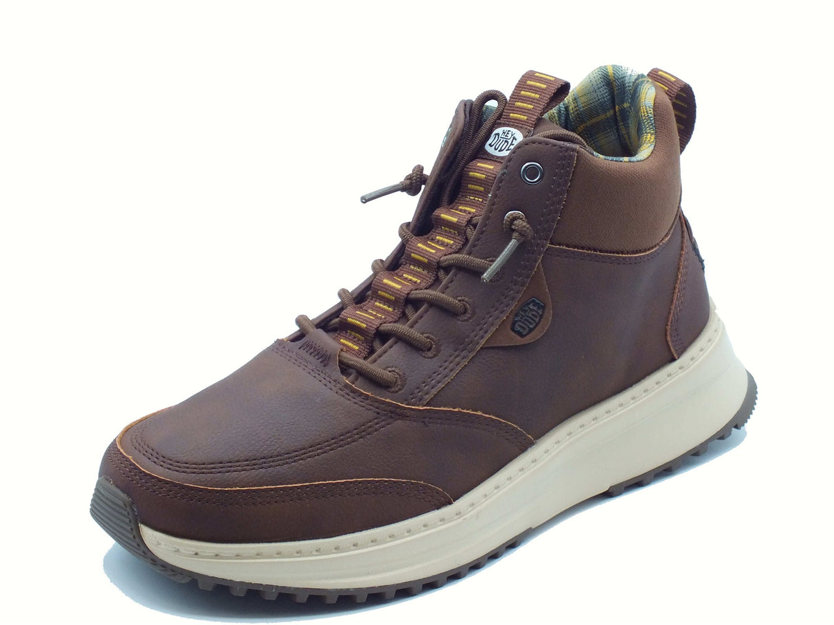 Hey Dude HeyDude 42059 Tahoe Classic Brown Scarponcini per Uomo in pelle marrone Brown