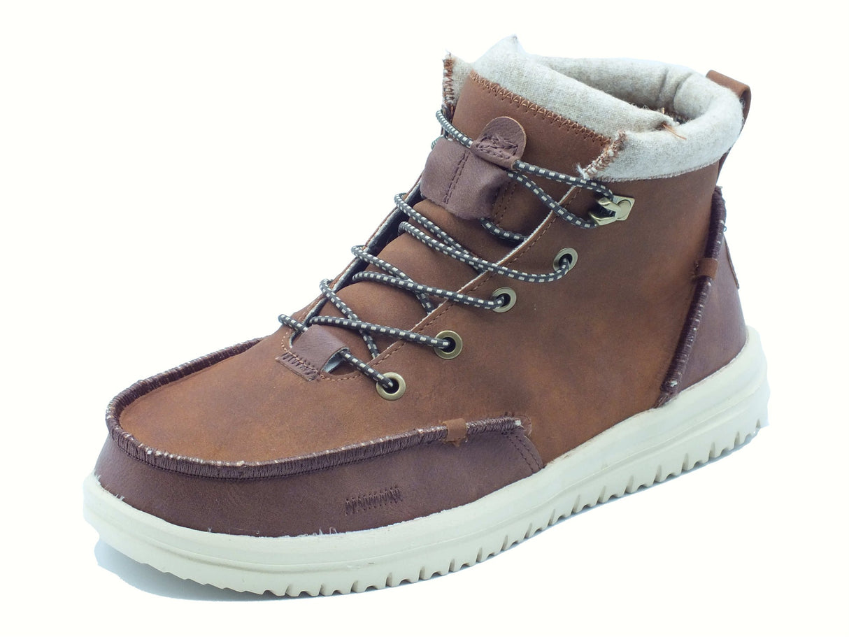Hey Dude Scarpe Uomo - Scarponcini Hey Dude 44327 Bradley Classic Tumbled Cognac Cognac