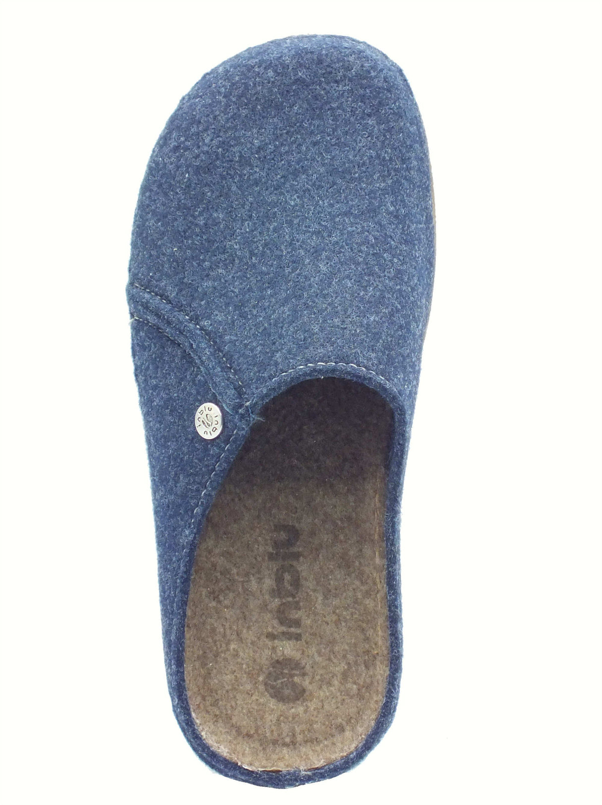 InBlu InBlu Eco Friends MT000024 Avio Pantofole per uomo in lana cotta Avio
