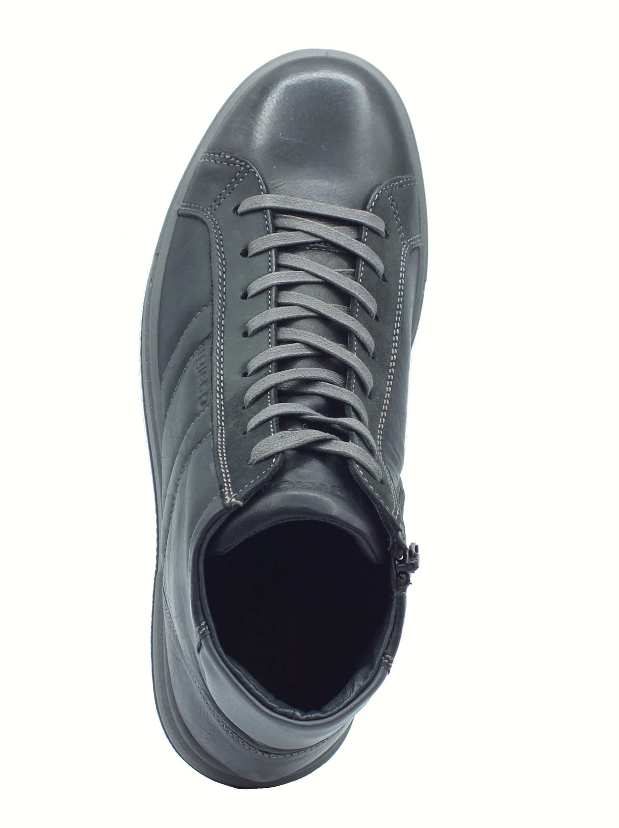 Igi&Co Igi&Co 8635500 Vitello Rag Nero Scarponcini Sneakers per Uomo in pelle Nero