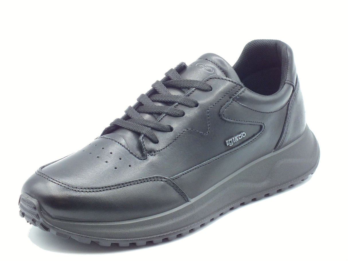 Igi&Co Igi&Co 8638800 Vitello Alfa Nero Scarpe per Uomo in pelle Nero