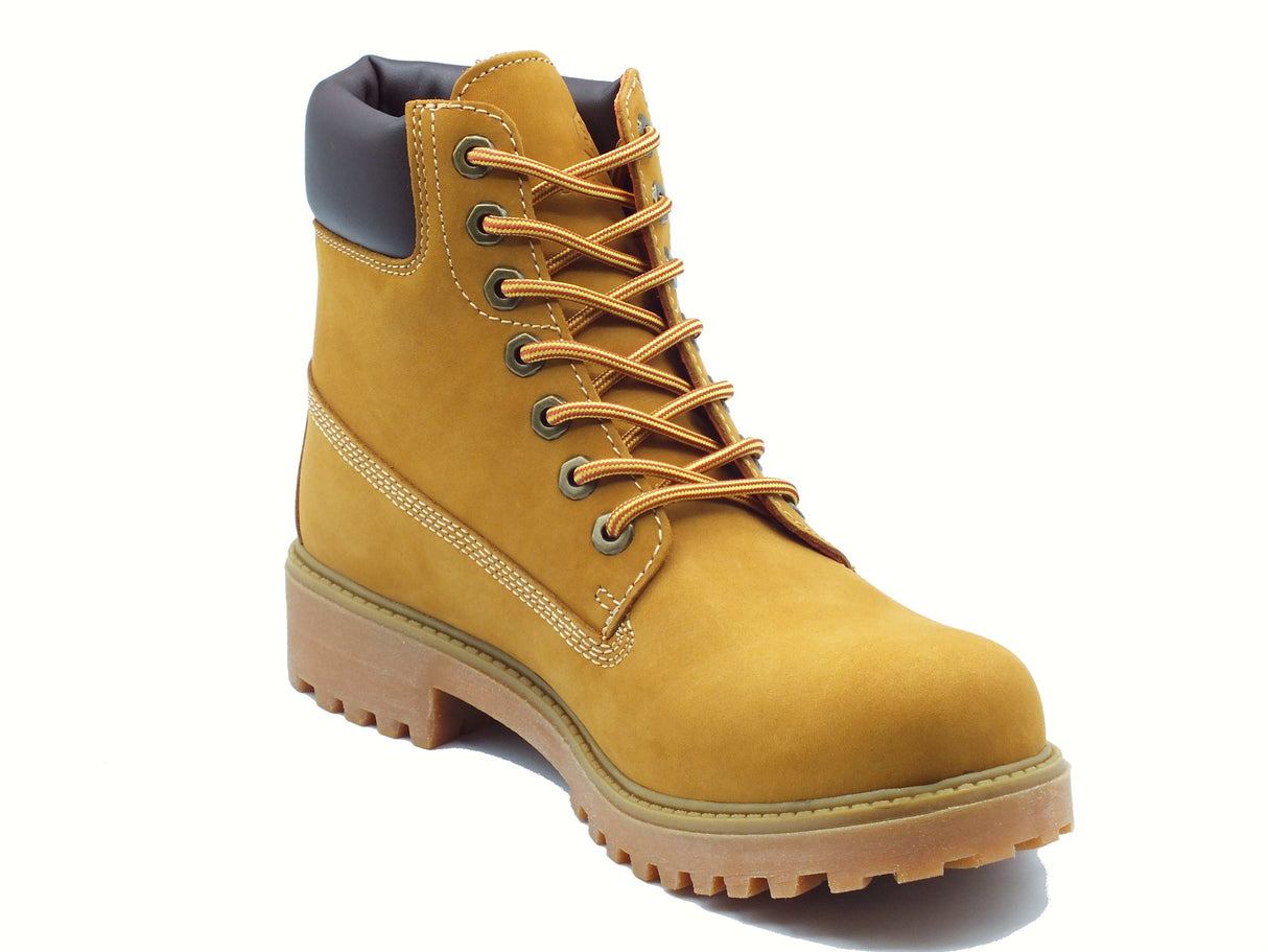 Lumberjack Lumberjack River 2 Yellow Dark Brown Scarponcini per Uomo in nabuk Yellow Dark Brown