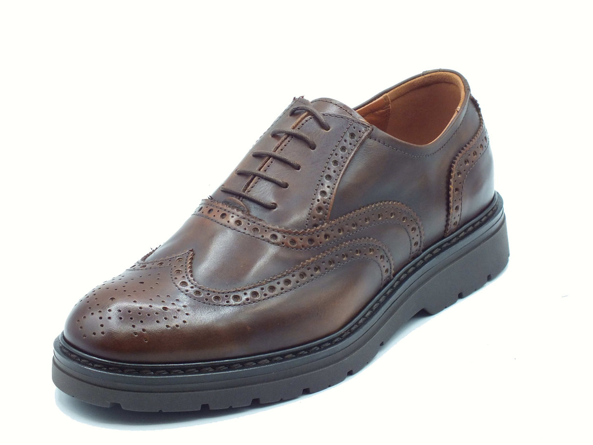 Nero Giardini NeroGiardini I500821 Delavato Beige Scarpe eleganti per Uomo in pelle duilio Testa moro Delavato Beige