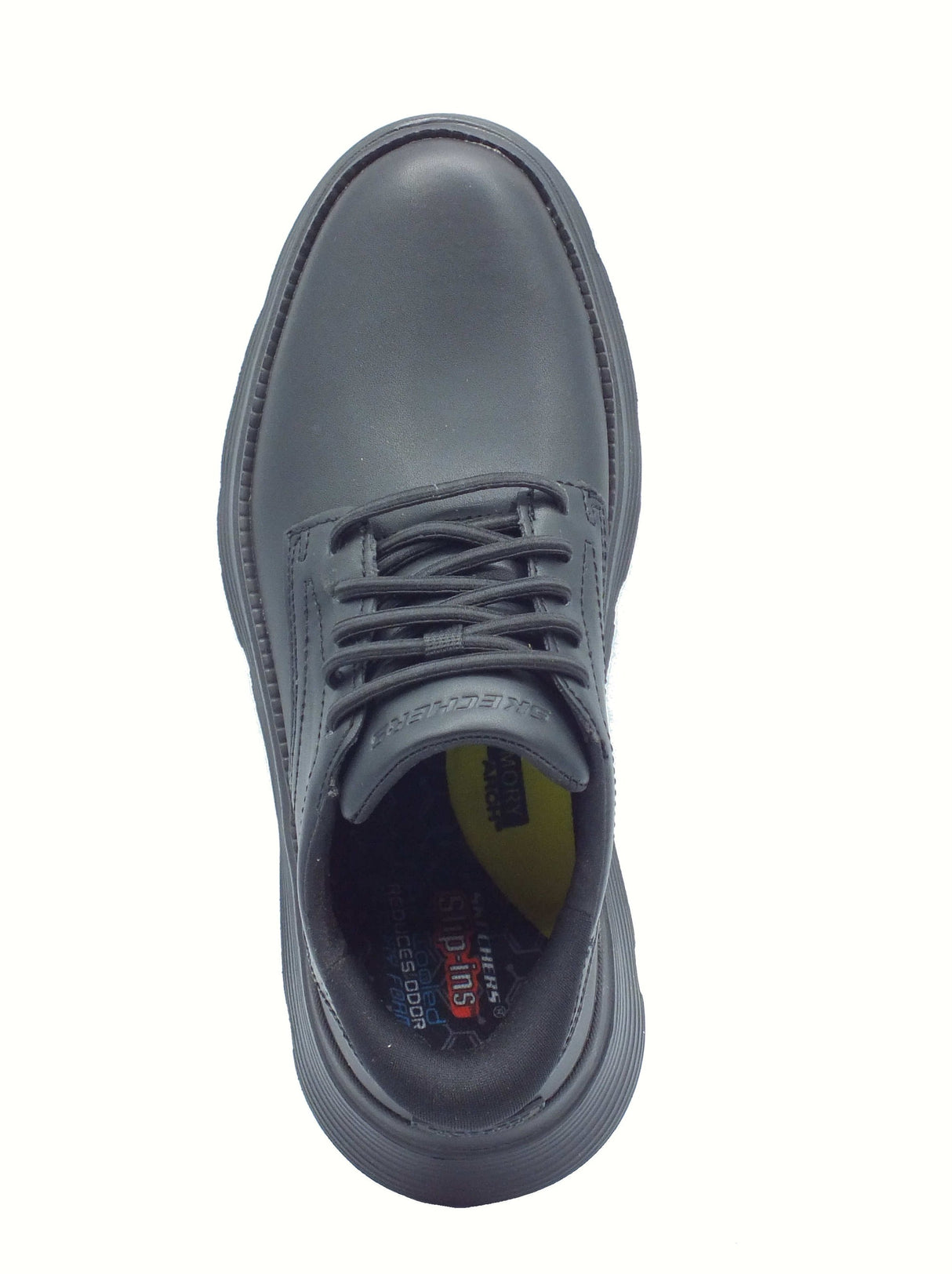 Skechers Skechers Slip-Ins 205353 Garza Duran Black Scarpe per uomo in ecopelle nera Black