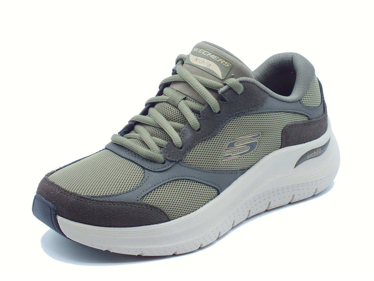 Skechers Skechers Sportive Uomo 232702 Arch-Fit The Keep Olive sintetico verde Olive