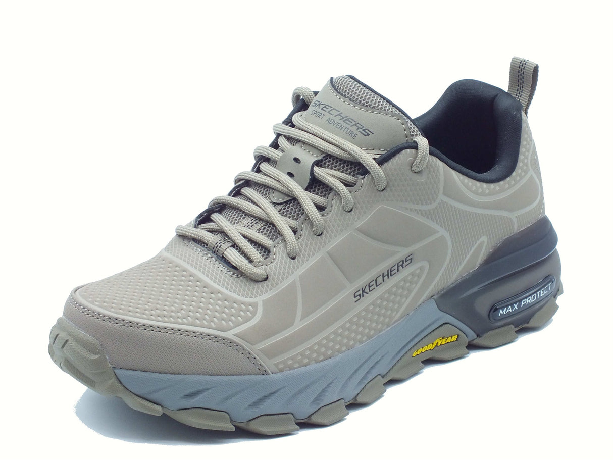 Skechers Skechers 237672 Max Protect Ironguard Taupe Scarpe sportive per Uomo in pelle con memory Taupe
