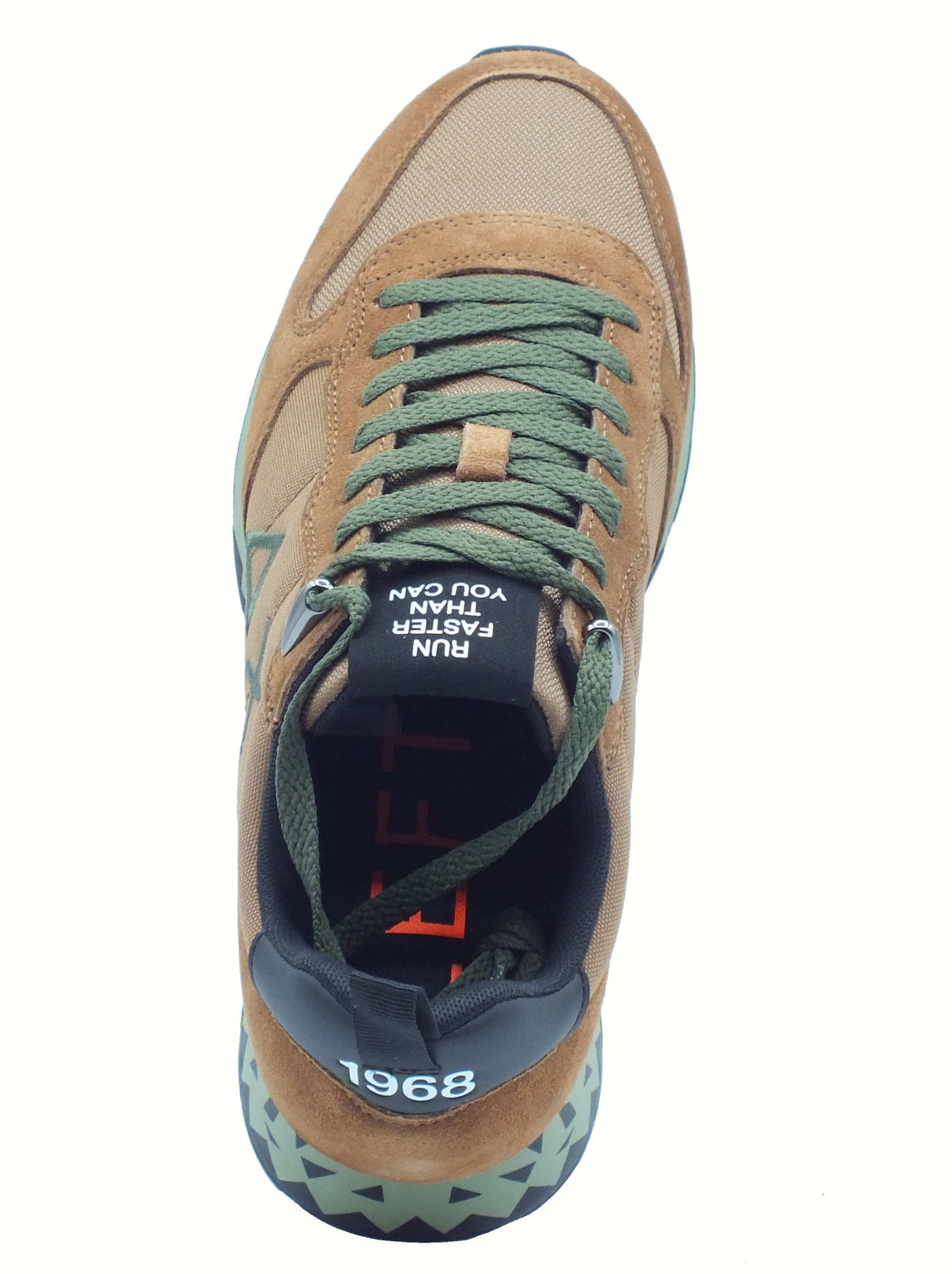 SUN68 SUN68 Z45104 Tom Snake Volpe Scarpe Sportive per Uomo in nabuk e tessuto Volpe