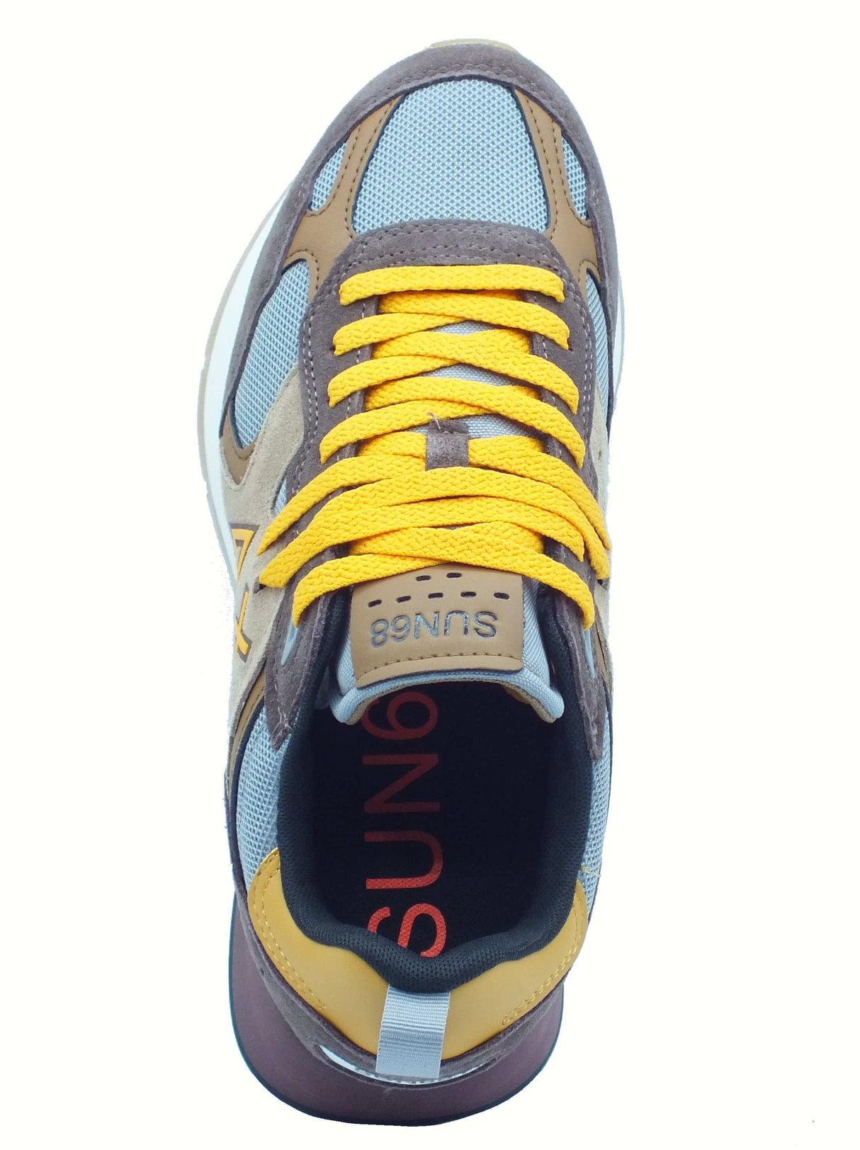 SUN68 SUN68 Z45116 Jaki Outdoor Marrone Scarpe Sportive per Uomo in nabuk e tessuto Marrone