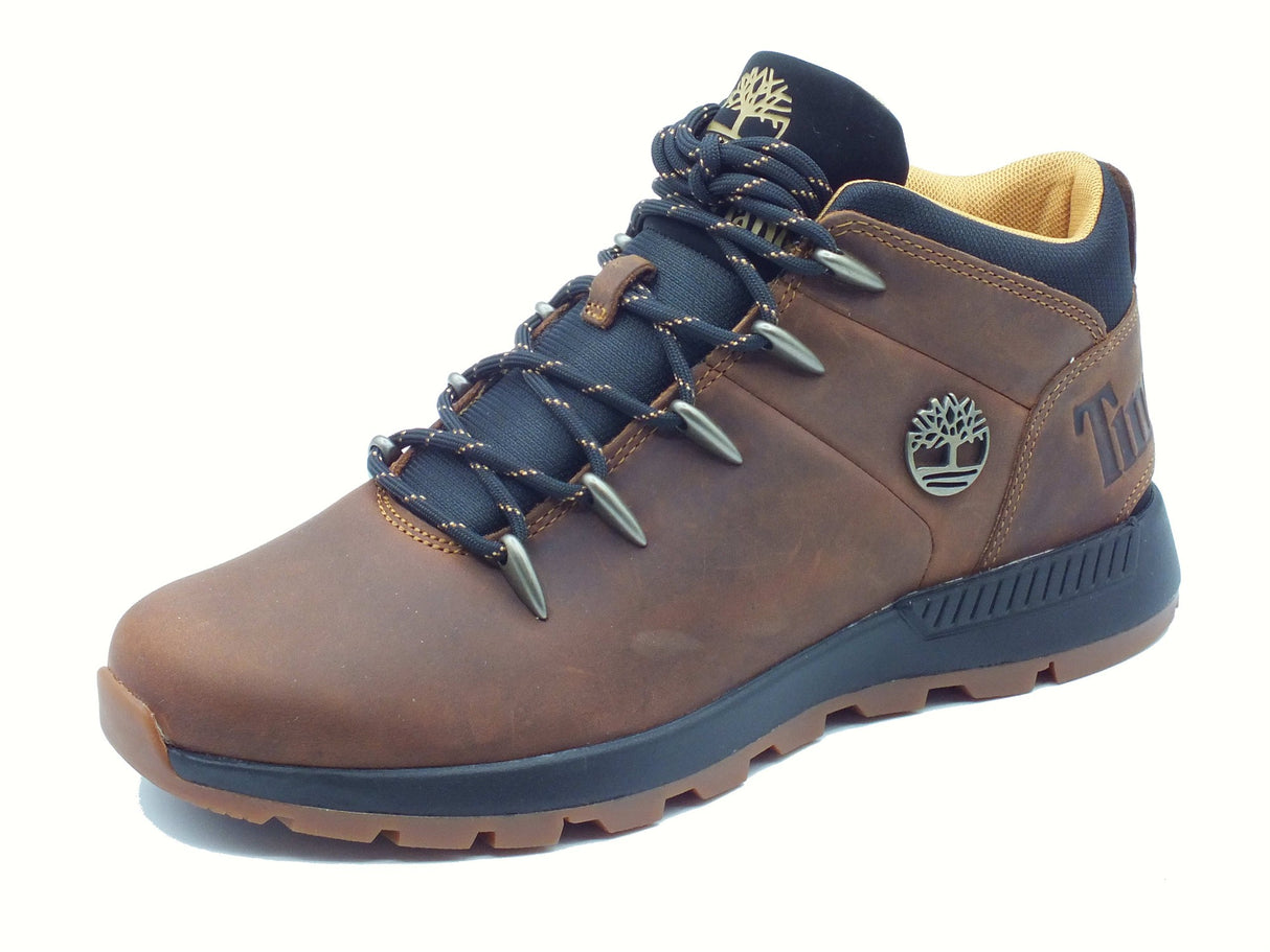 Timberland Timberland 0A67TG Sprint Trekker Mid CatHay Scarponcini per Uomo in pelle testa di moro CatHay