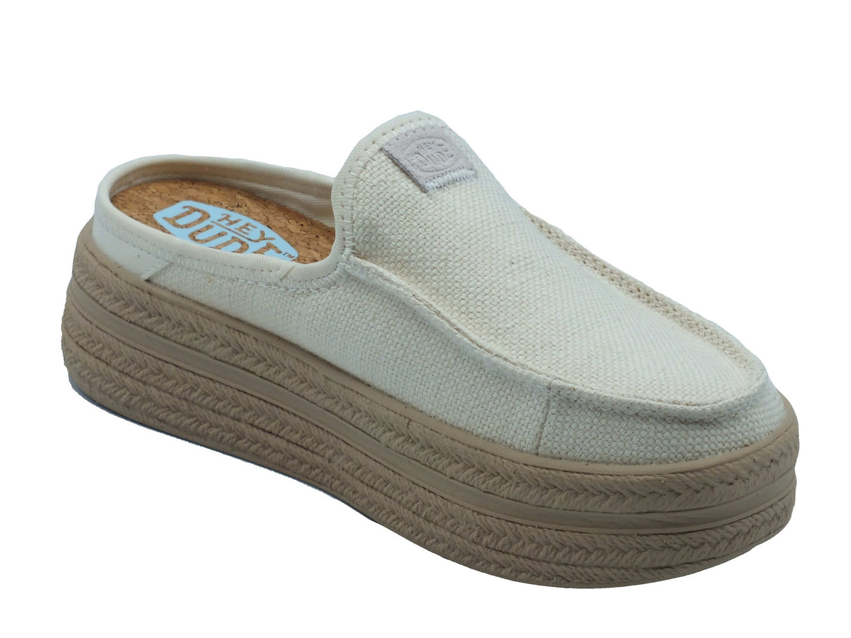 Hey Dude Hey Dude Sabot Donna 45228 Austin Lift Espadrille Egret sintetico bianco Egret