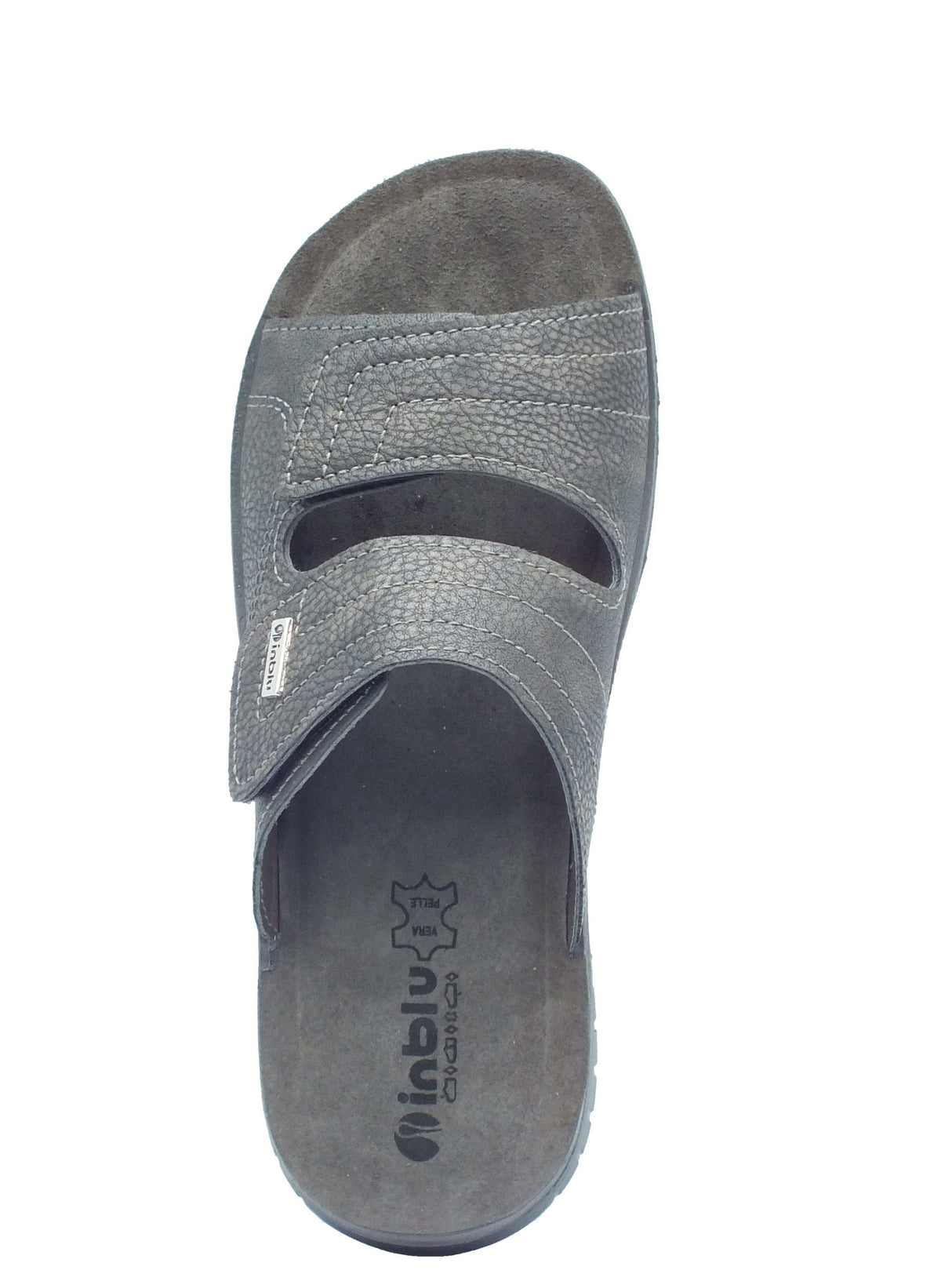InBlu InBlu Ciabatte Uomo ID000020 Nero pelle nero Nero