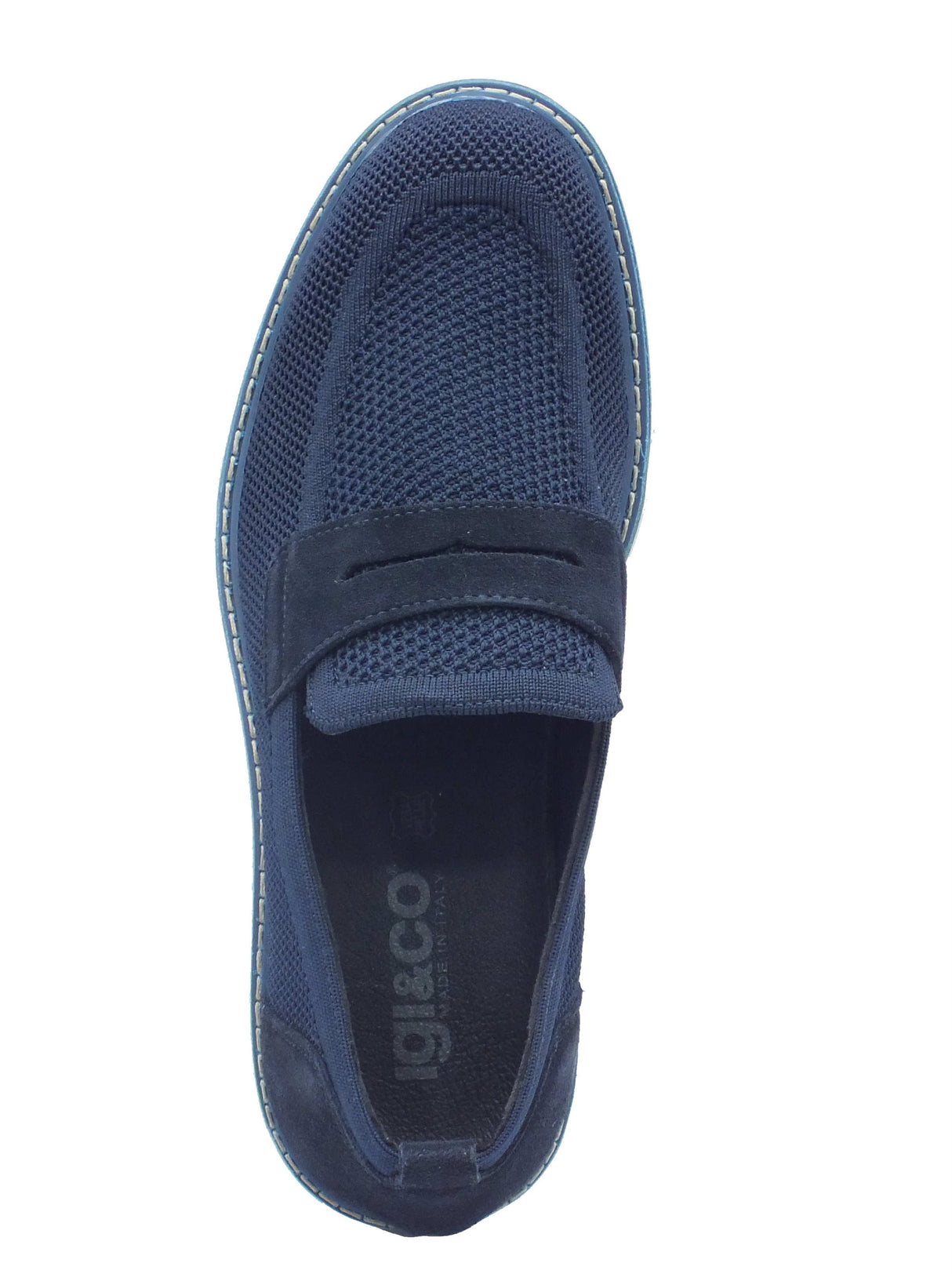 Igi&Co Igi&Co Mocassini Uomo 1103900 T.Recy Blu pelle blu Blu