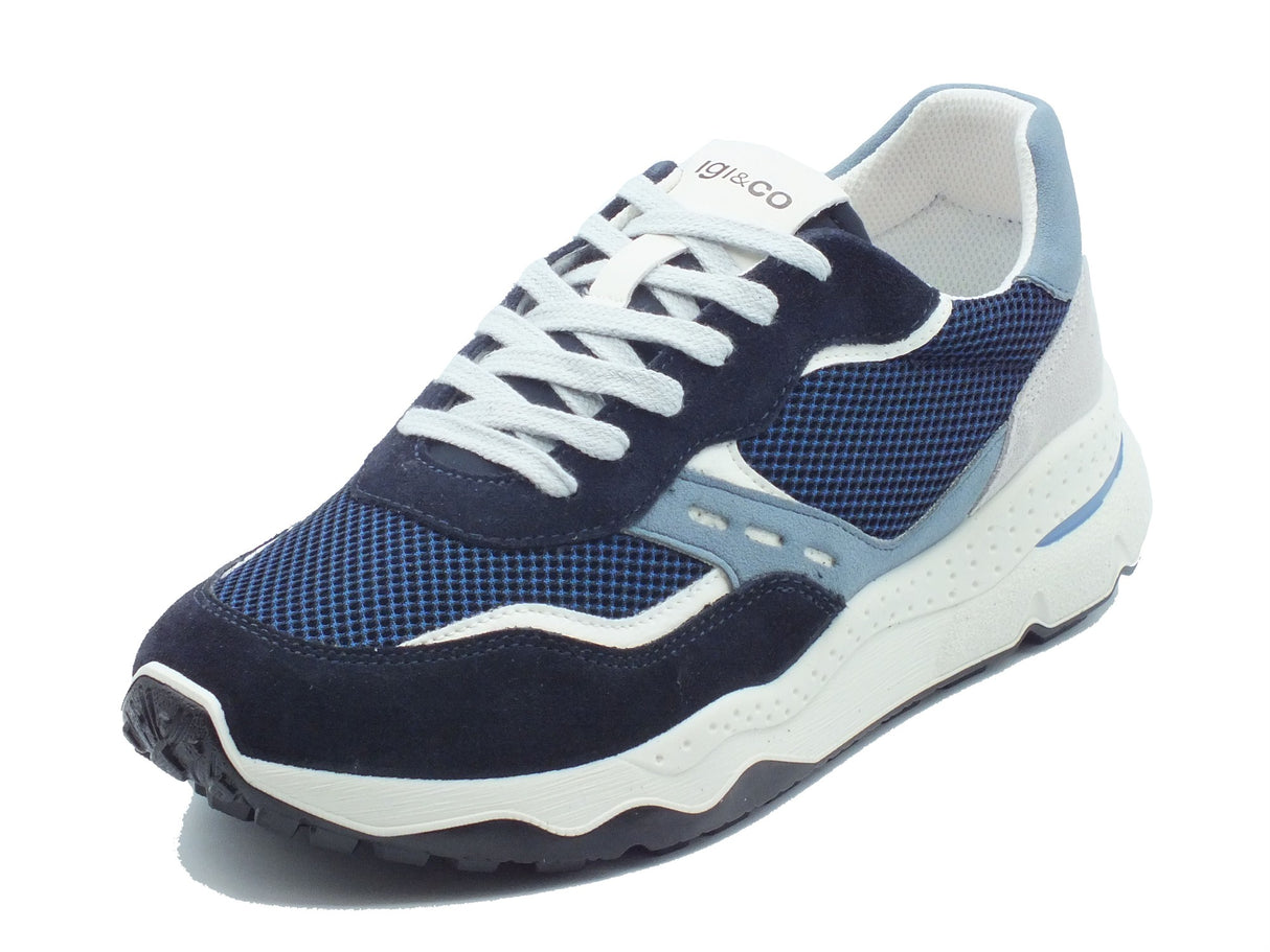 Igi&Co Igi&Co Scarpe Uomo 1115800 Scam. Rete Blu pelle blu Blu