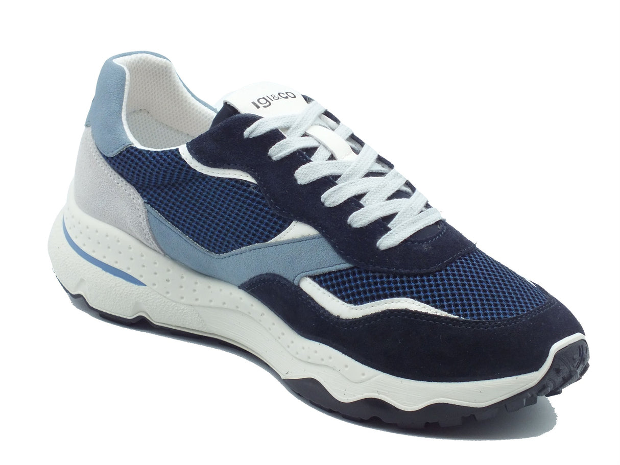 Igi&Co Igi&Co Scarpe Uomo 1115800 Scam. Rete Blu pelle blu Blu