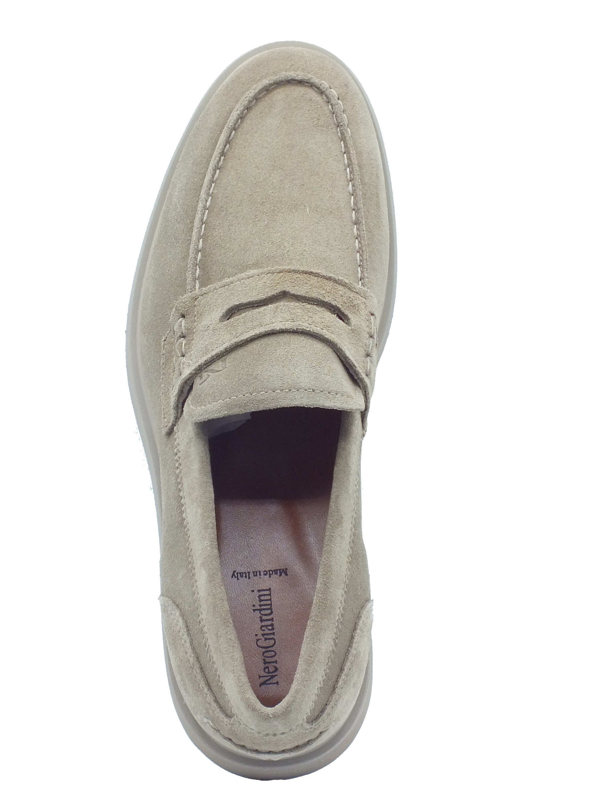 Nero Giardini Nero Giardini Mocassini Uomo E500610U Arold Argilla pelle beige Argilla