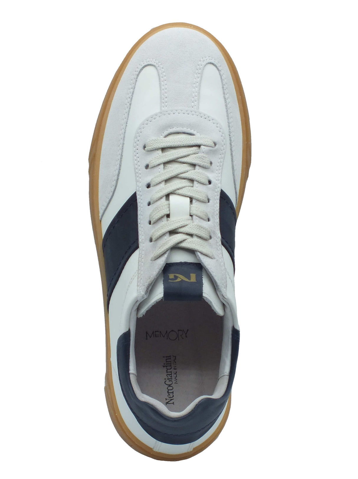 Nero Giardini Nero Giardini Sportive Uomo E601140U Velour Sparta Bianco pelle bianco Bianco